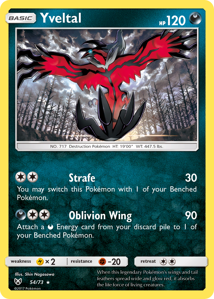 Yveltal (54/73) [Sun & Moon: Shining Legends] | Nerdhalla Games