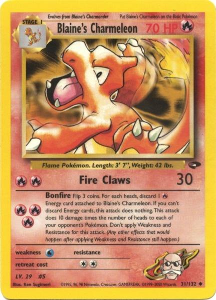 Blaine's Charmeleon (31/132) [Gym Challenge Unlimited] | Nerdhalla Games