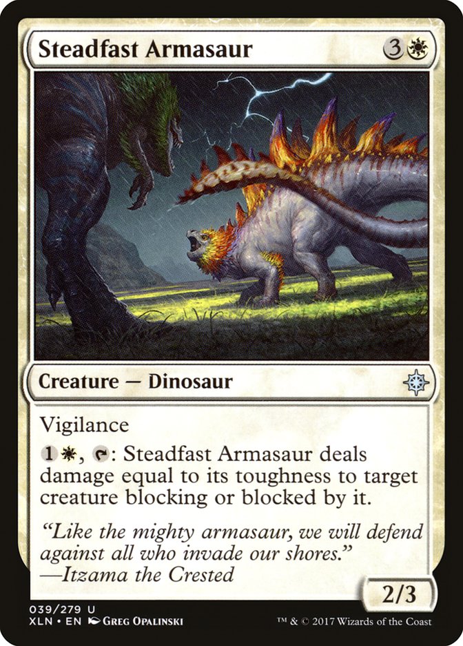 Steadfast Armasaur [Ixalan] | Nerdhalla Games