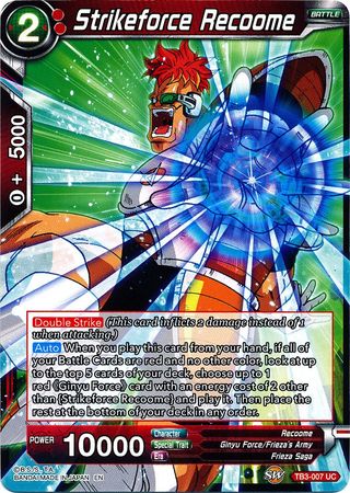 Strikeforce Recoome [TB3-007] | Nerdhalla Games