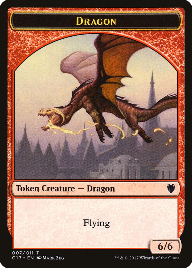 Dragon Token (007/011) [Commander 2017 Tokens] | Nerdhalla Games