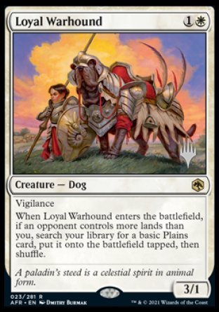 Loyal Warhound (Promo Pack) [Dungeons & Dragons: Adventures in the Forgotten Realms Promos] | Nerdhalla Games