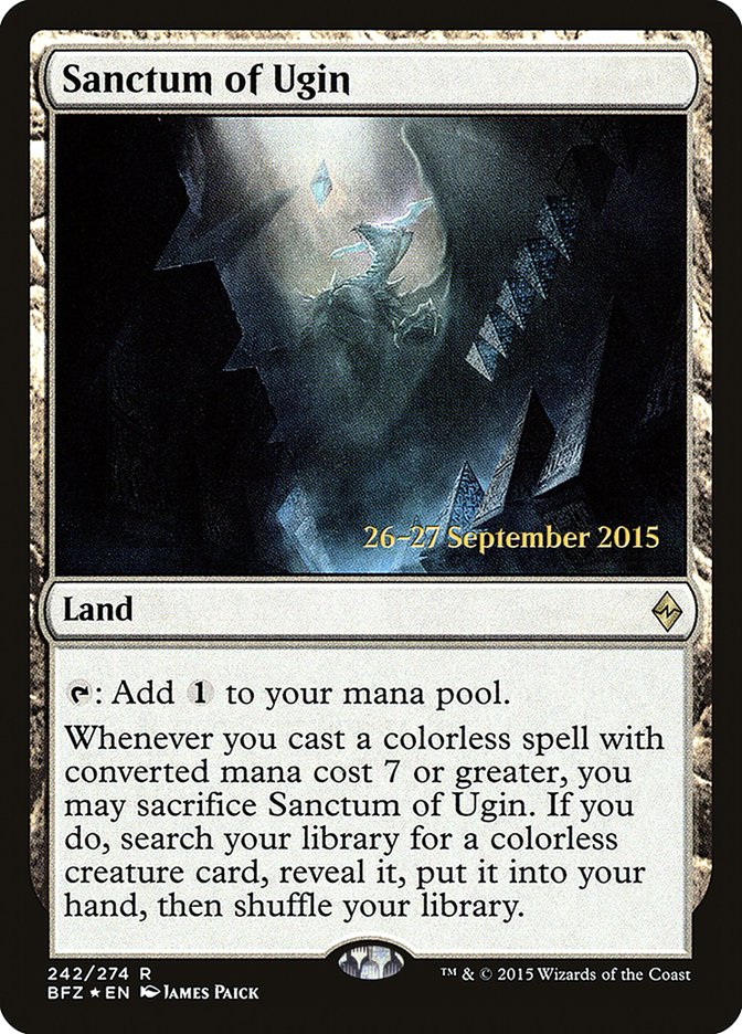 Sanctum of Ugin  [Battle for Zendikar Prerelease Promos] | Nerdhalla Games