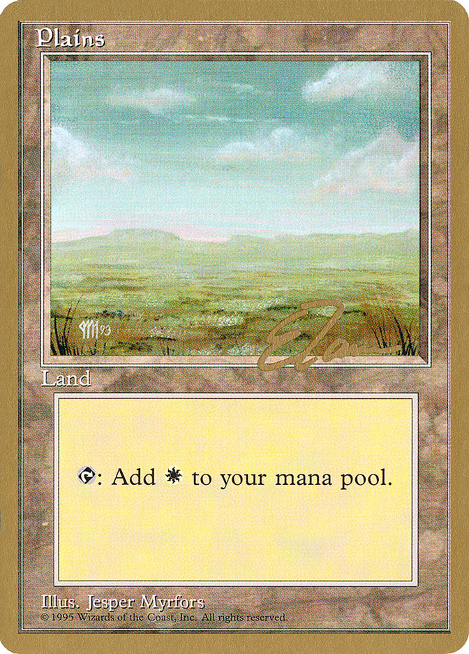 Plains (et364) (Eric Tam) [Pro Tour Collector Set] | Nerdhalla Games