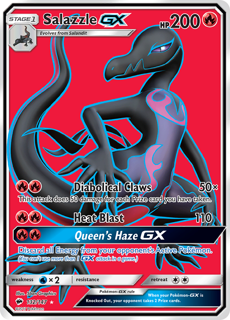 Salazzle GX (132/147) [Sun & Moon: Burning Shadows] | Nerdhalla Games