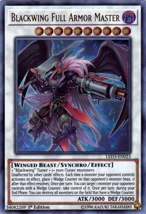 Blackwing Full Armor Master [LED3-EN023] Ultra Rare | Nerdhalla Games