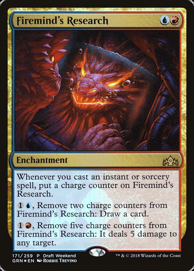 Firemind's Research (Draft Weekend) [Guilds of Ravnica Promos] | Nerdhalla Games