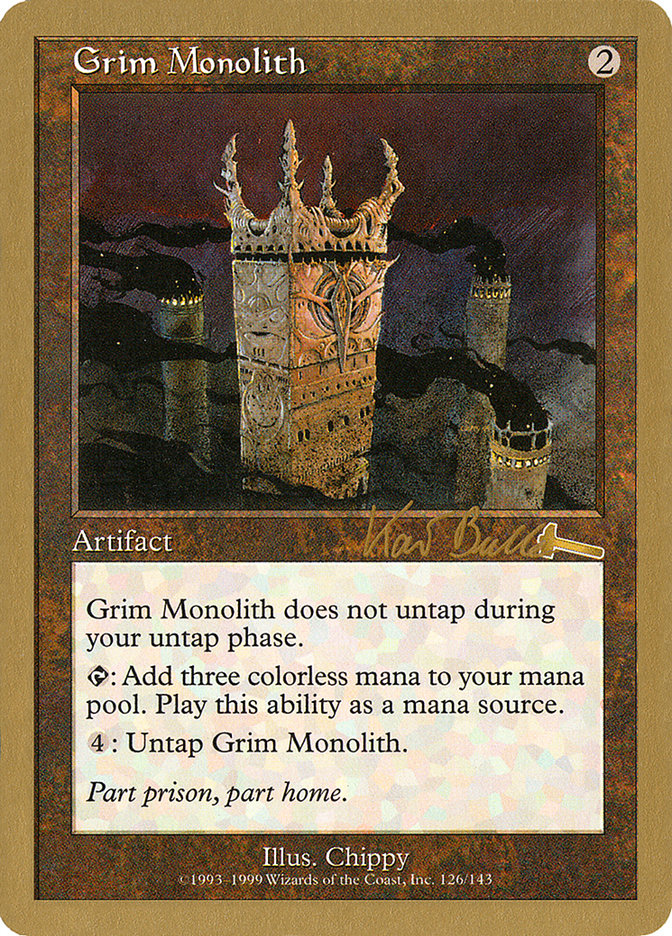 Grim Monolith (Kai Budde) [World Championship Decks 1999] | Nerdhalla Games