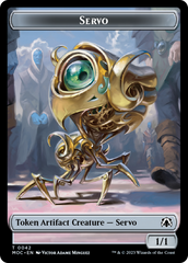 Feather // Servo Double-Sided Token [March of the Machine Commander Tokens] | Nerdhalla Games