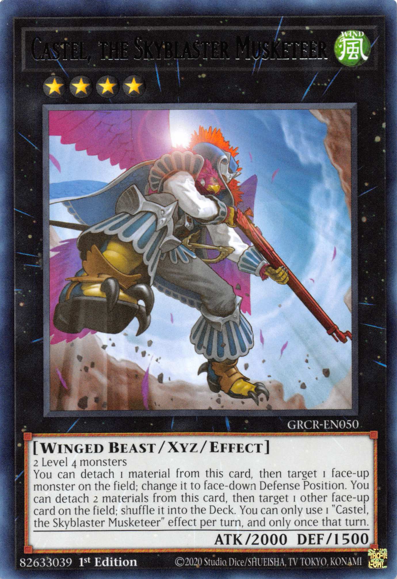 Castel, the Skyblaster Musketeer [GRCR-EN050] Rare | Nerdhalla Games