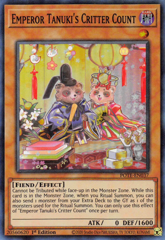 Emperor Tanuki's Critter Count [POTE-EN037] Super Rare | Nerdhalla Games