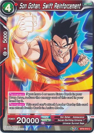 Son Gohan, Swift Reinforcement [BT9-010] | Nerdhalla Games