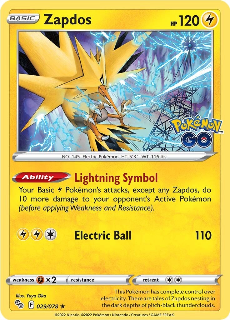 Zapdos (029/078) [Pokémon GO] | Nerdhalla Games