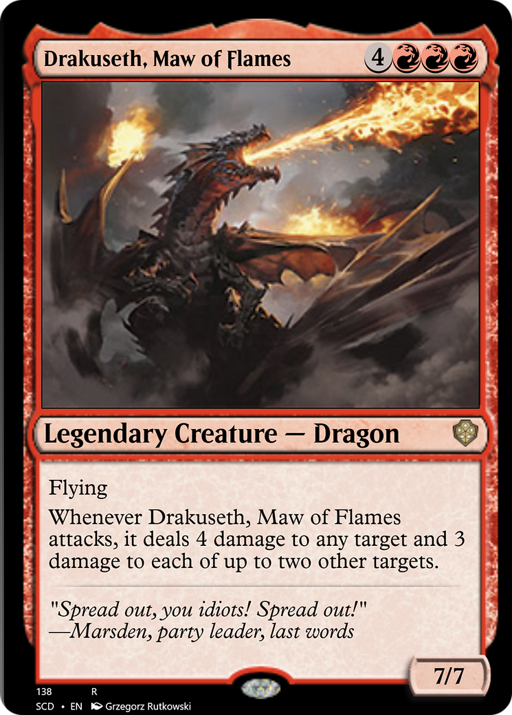 Drakuseth, Maw of Flames [Starter Commander Decks] | Nerdhalla Games