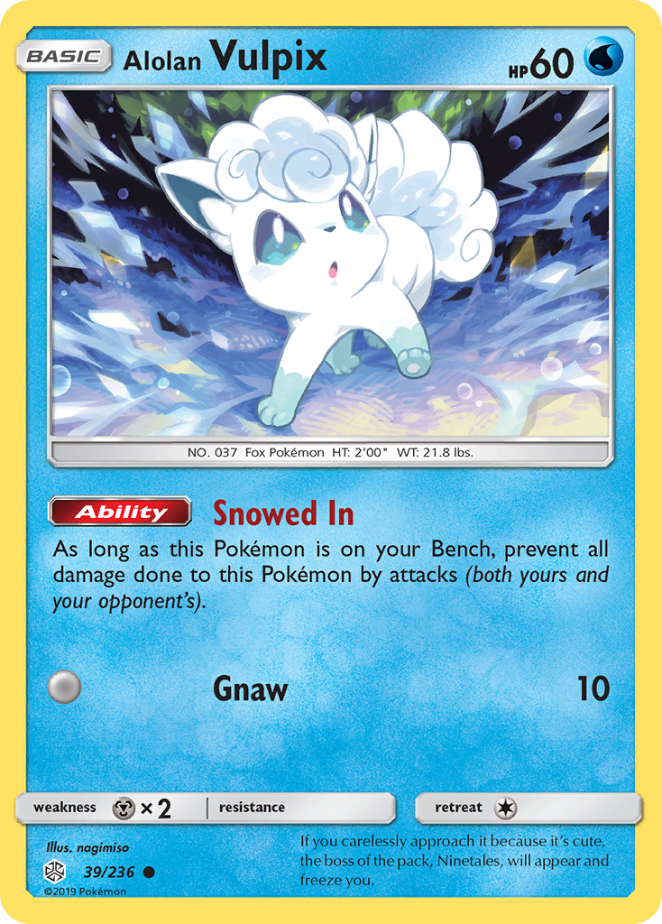 Alolan Vulpix (39/236) [Sun & Moon: Cosmic Eclipse] | Nerdhalla Games