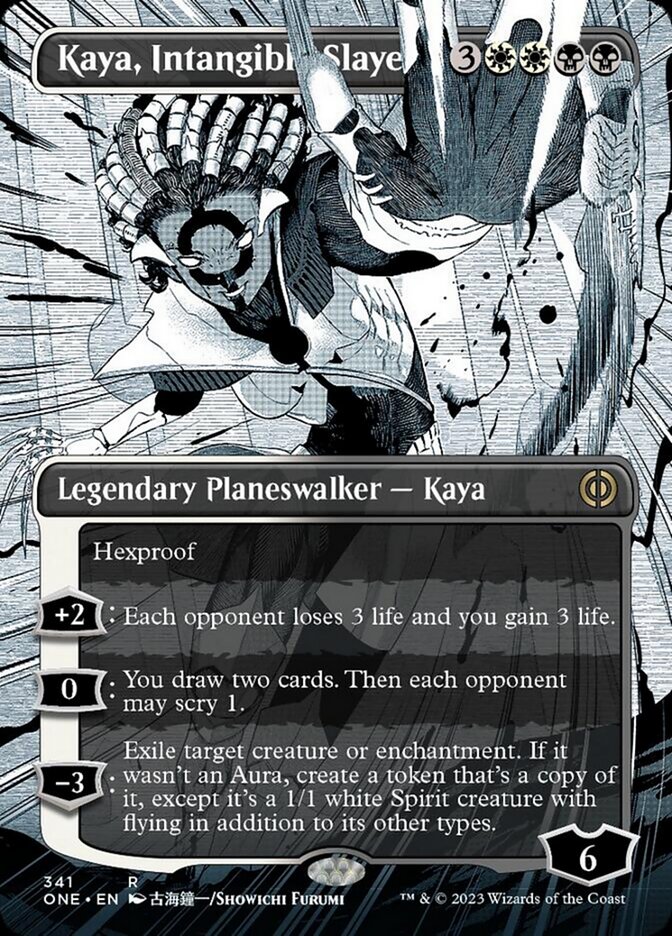 Kaya, Intangible Slayer (Borderless Manga) [Phyrexia: All Will Be One] | Nerdhalla Games