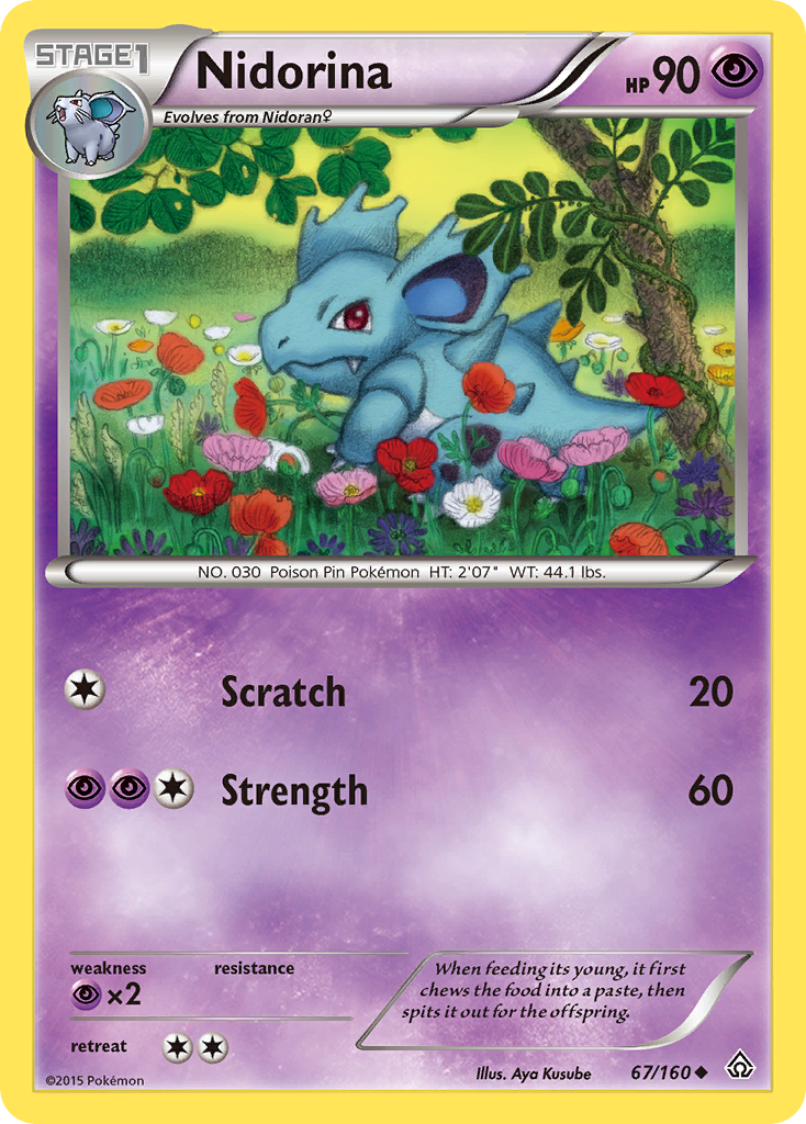 Nidorina (67/160) [XY: Primal Clash] | Nerdhalla Games