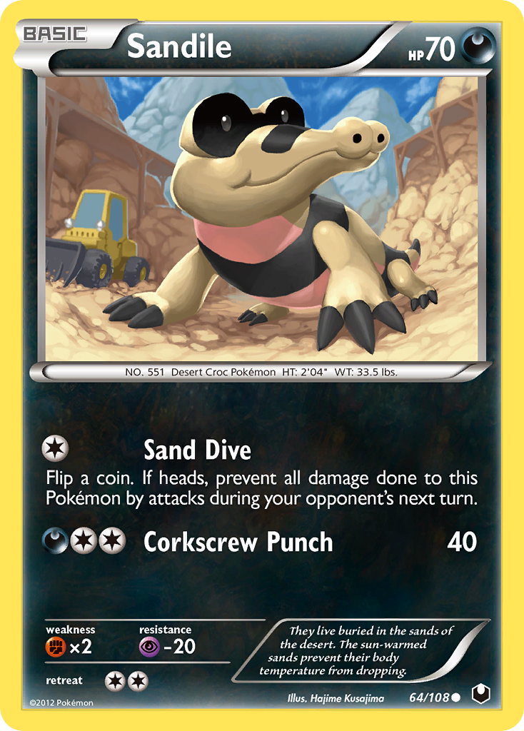 Sandile (64/108) [Black & White: Dark Explorers] | Nerdhalla Games