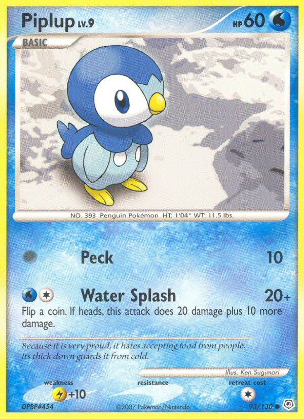 Piplup (93/130) [Diamond & Pearl: Base Set] | Nerdhalla Games