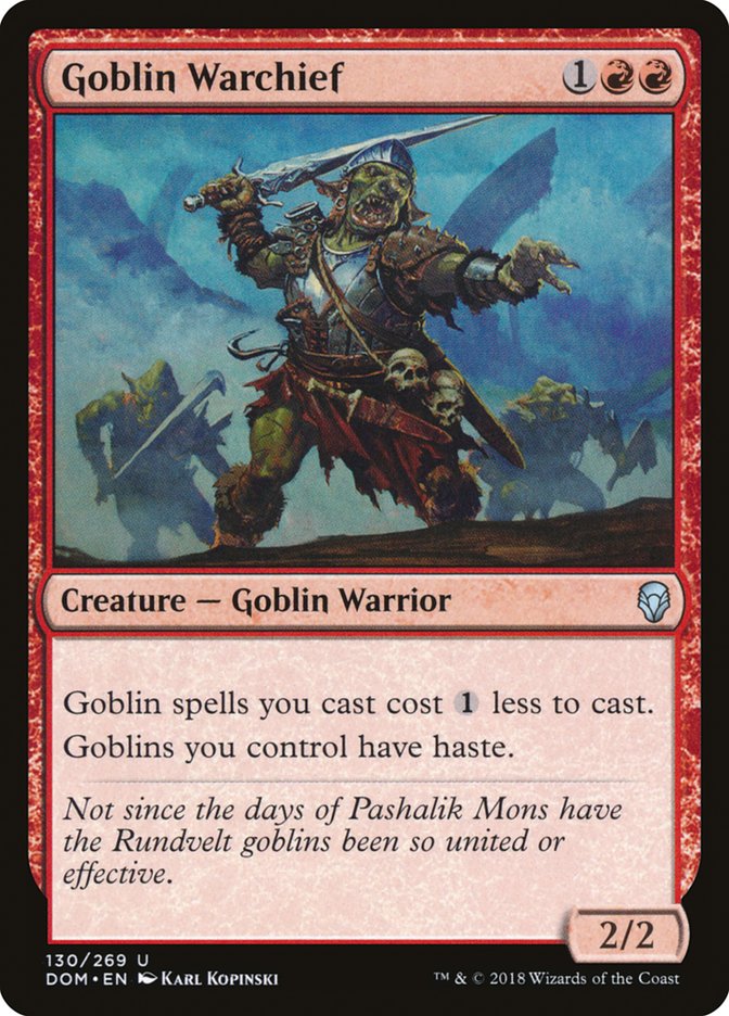 Goblin Warchief [Dominaria] | Nerdhalla Games