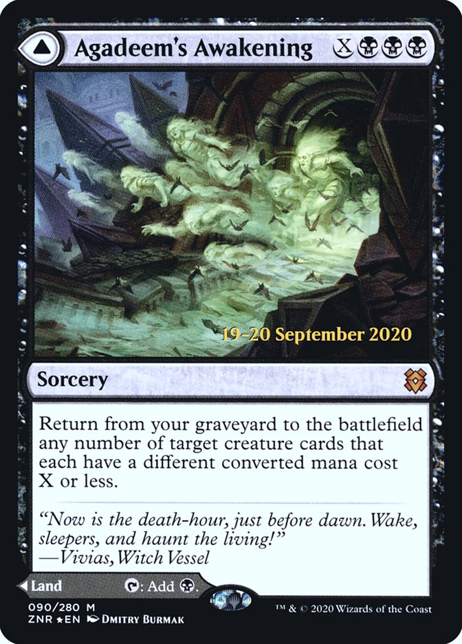 Agadeem's Awakening // Agadeem, the Undercrypt  [Zendikar Rising Prerelease Promos] | Nerdhalla Games