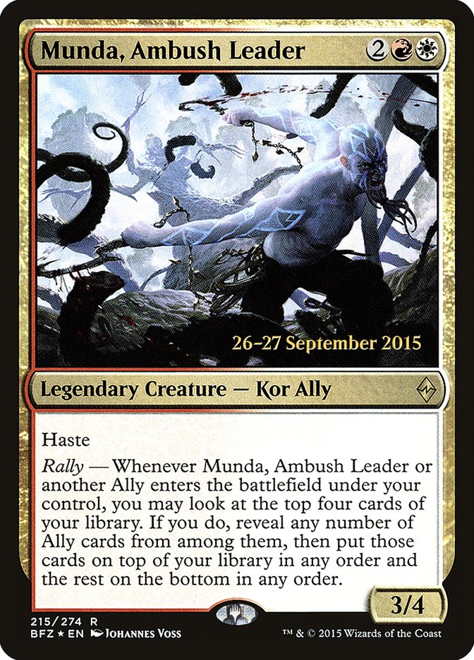 Munda, Ambush Leader  [Battle for Zendikar Prerelease Promos] | Nerdhalla Games