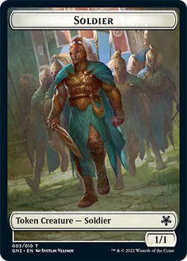 Soldier // Elf Warrior Double-Sided Token [Game Night: Free-for-All Tokens] | Nerdhalla Games