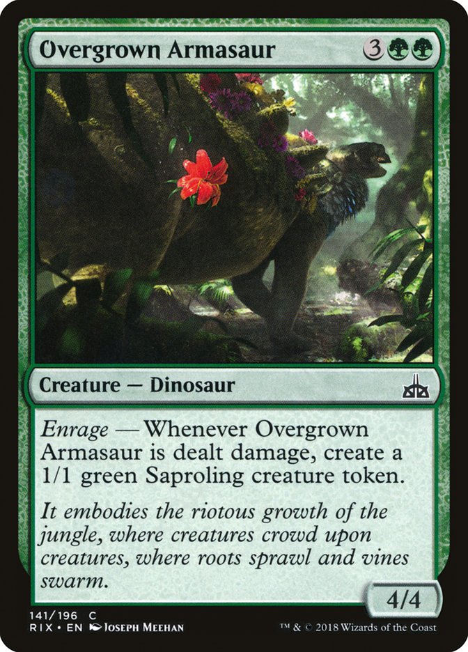 Overgrown Armasaur [Rivals of Ixalan] | Nerdhalla Games