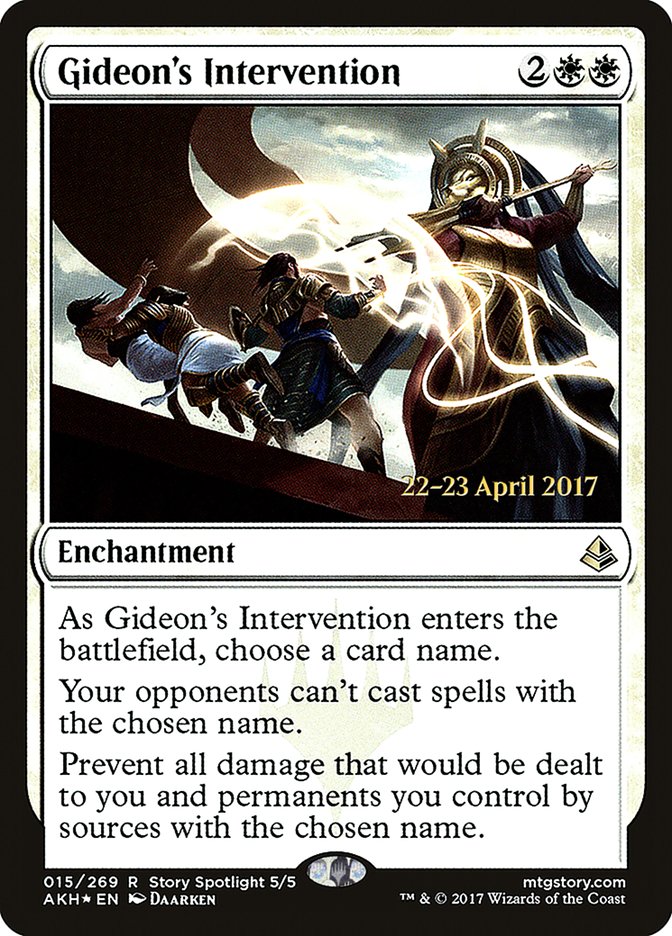 Gideon's Intervention  [Amonkhet Prerelease Promos] | Nerdhalla Games