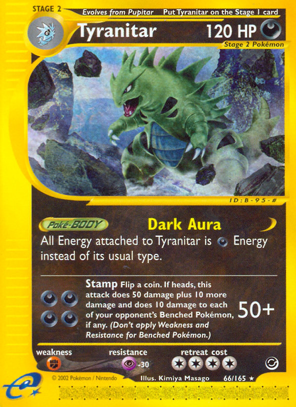 Tyranitar (66/165) [Expedition: Base Set] | Nerdhalla Games