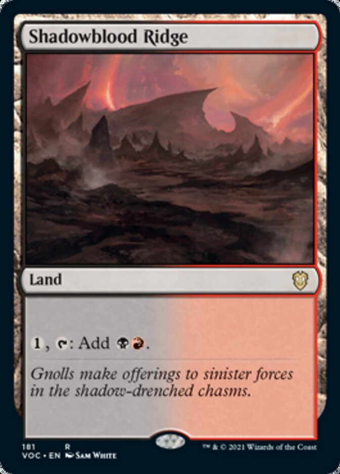 Shadowblood Ridge [Innistrad: Crimson Vow Commander] | Nerdhalla Games