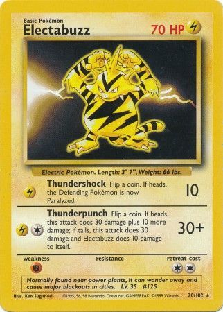 Electabuzz (20/102) [Base Set Unlimited] | Nerdhalla Games