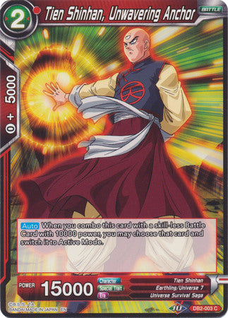 Tien Shinhan, Unwavering Anchor [DB2-003] | Nerdhalla Games