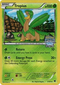 Tropius (5/101) (National Championship Staff Promo) [Black & White: Plasma Blast] | Nerdhalla Games