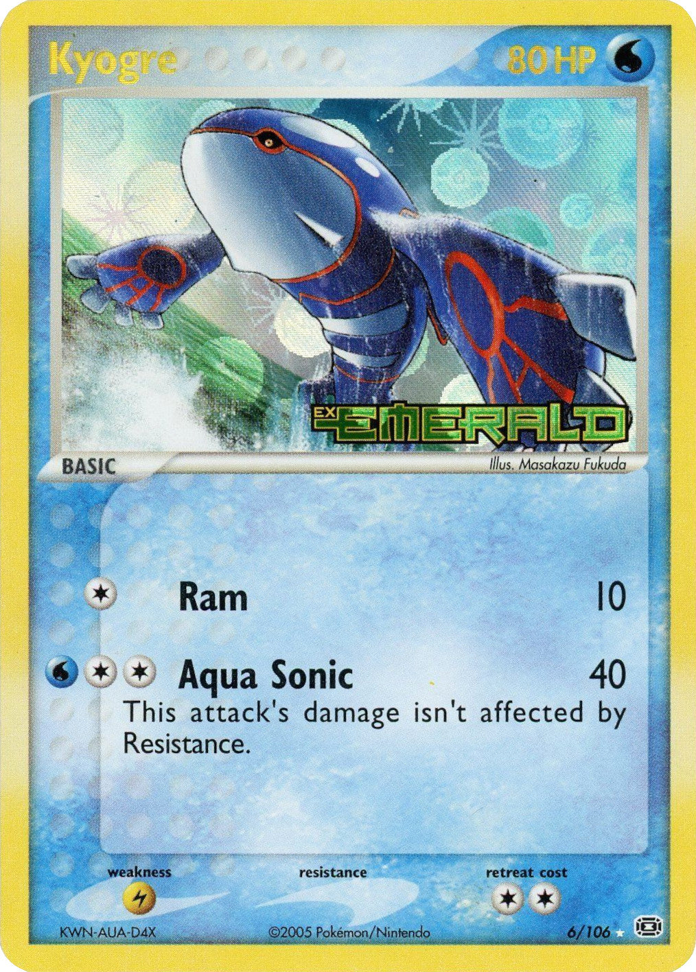 Kyogre (6/106) (Stamped) [EX: Emerald] | Nerdhalla Games