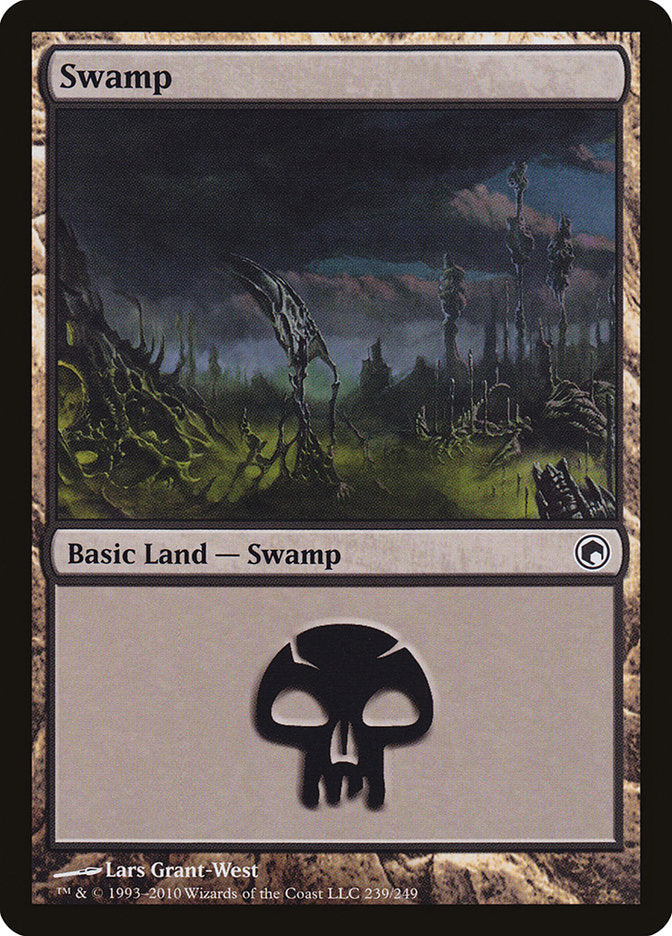 Swamp (239) [Scars of Mirrodin] | Nerdhalla Games