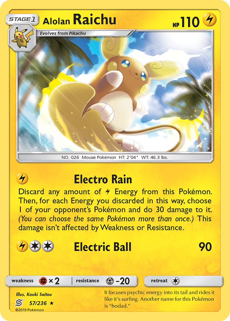 Alolan Raichu (57/236) [Sun & Moon: Unified Minds] | Nerdhalla Games