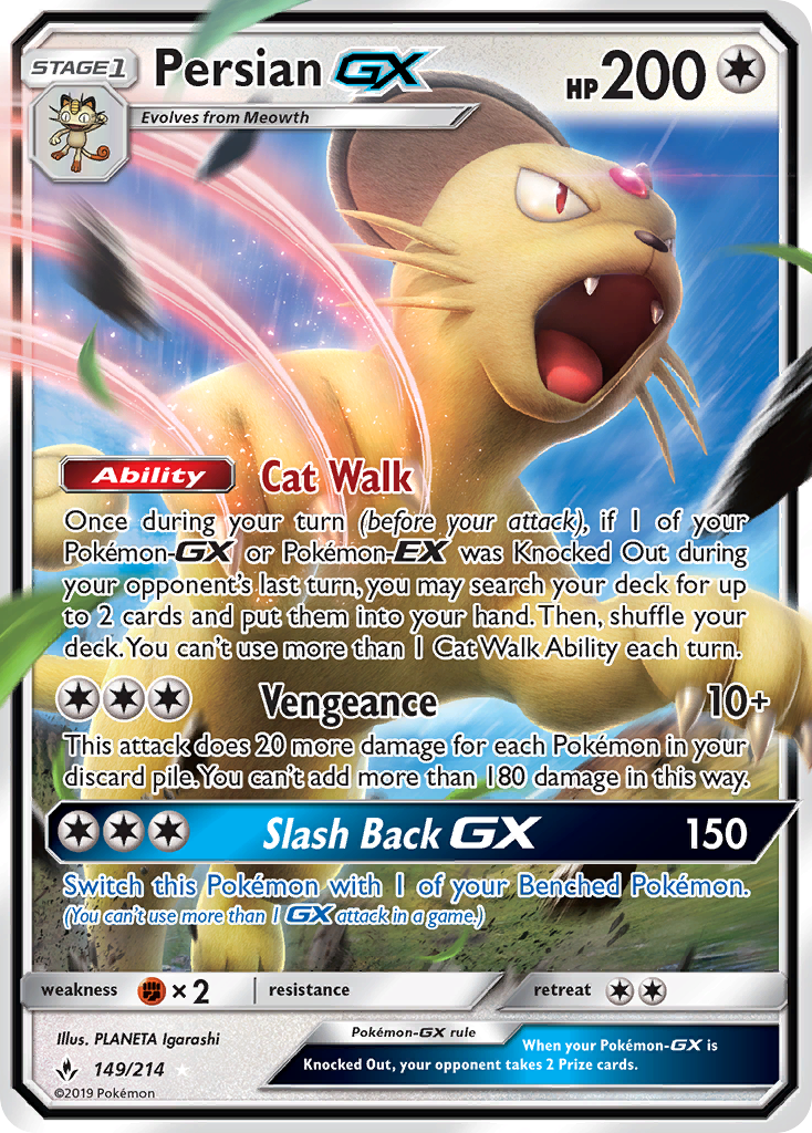 Persian GX (149/214) [Sun & Moon: Unbroken Bonds] | Nerdhalla Games