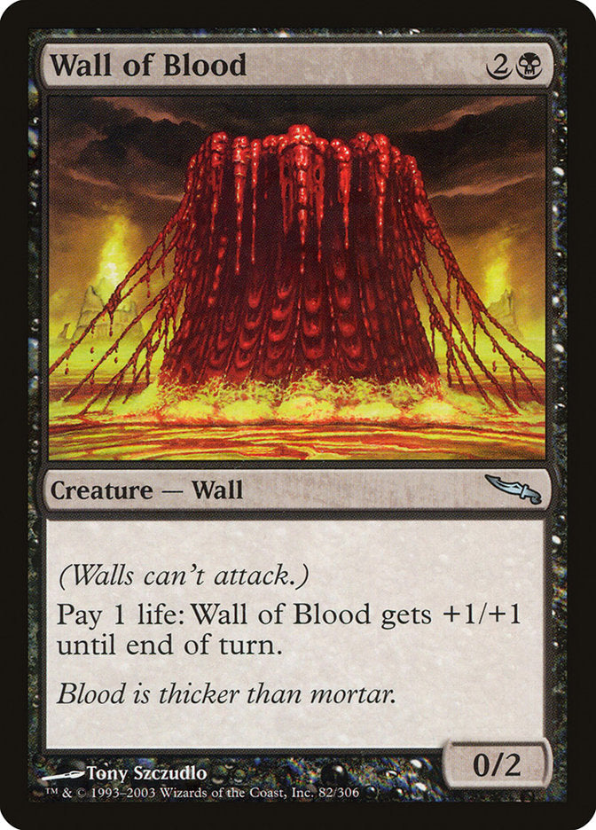 Wall of Blood [Mirrodin] | Nerdhalla Games