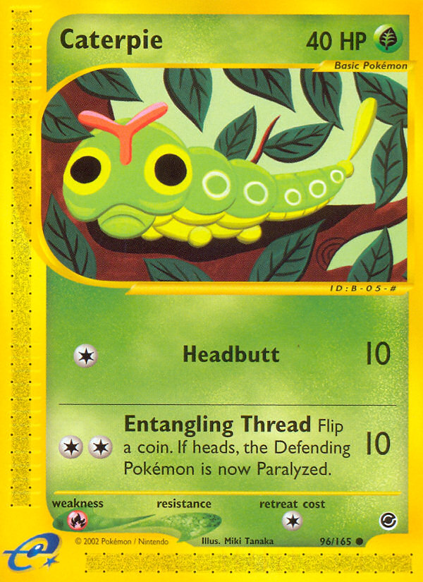 Caterpie (96/165) [Expedition: Base Set] | Nerdhalla Games