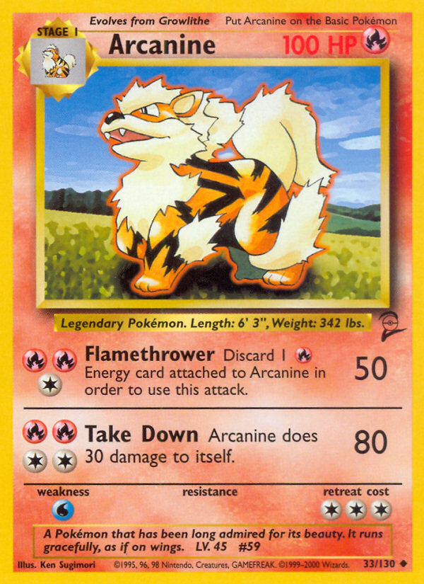 Arcanine (33/130) [Base Set 2] | Nerdhalla Games