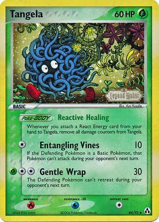 Tangela (44/92) (Stamped) [EX: Legend Maker] | Nerdhalla Games