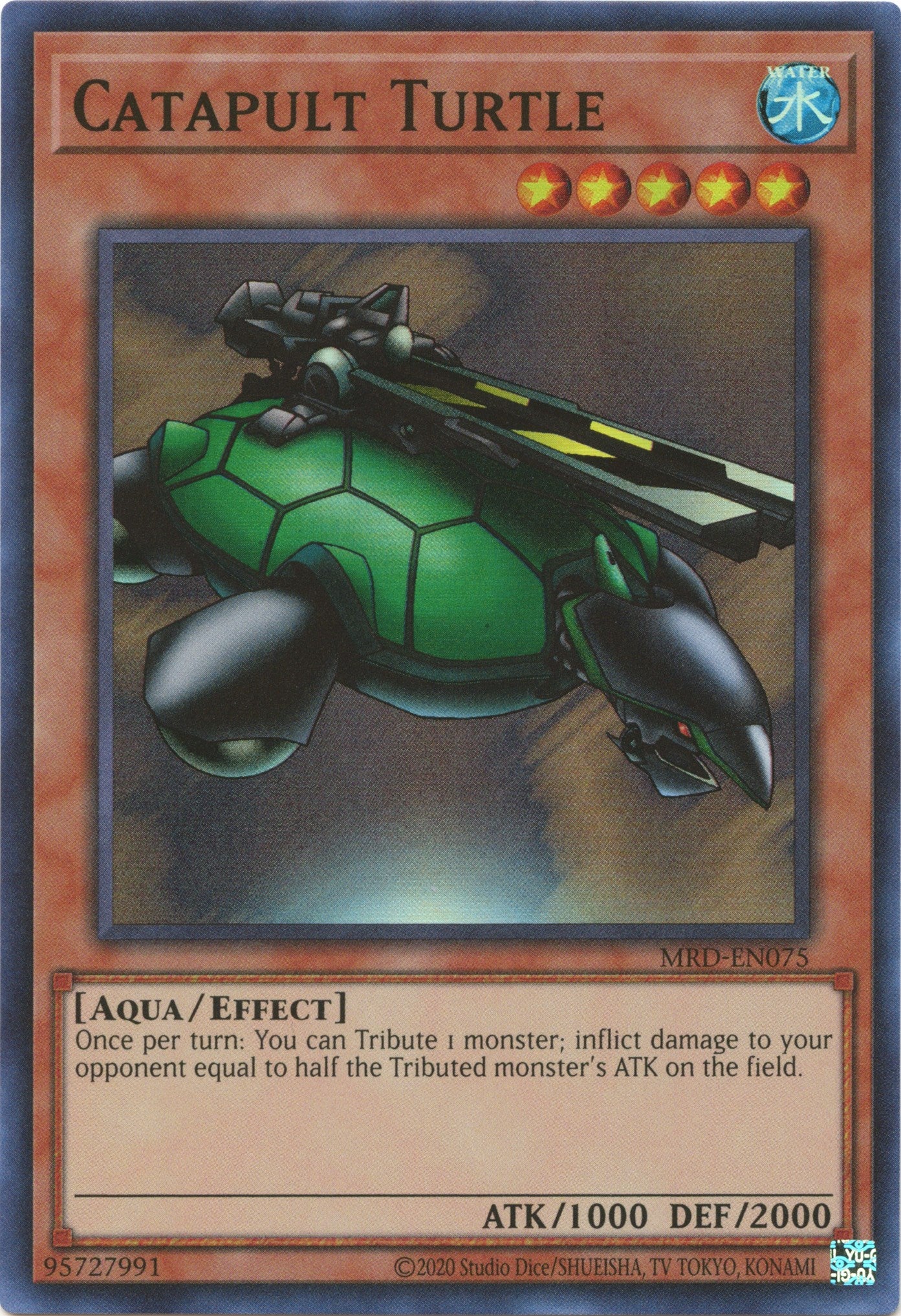 Catapult Turtle (25th Anniversary) [MRD-EN075] Super Rare | Nerdhalla Games