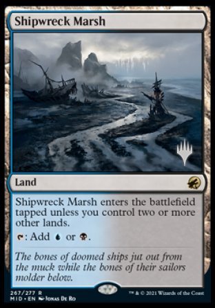 Shipwreck Marsh (Promo Pack) [Innistrad: Midnight Hunt Promos] | Nerdhalla Games