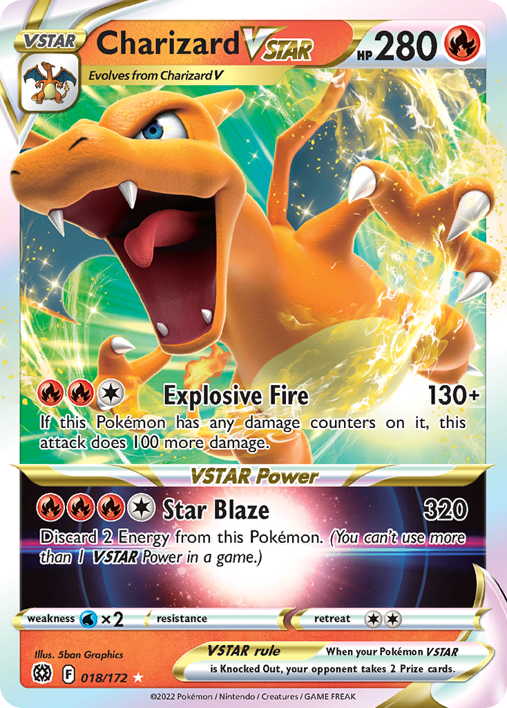 Charizard VSTAR (018/172) (Jumbo Card) [Sword & Shield: Brilliant Stars] | Nerdhalla Games