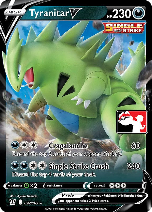 Tyranitar V (097/163) [Prize Pack Series One] | Nerdhalla Games