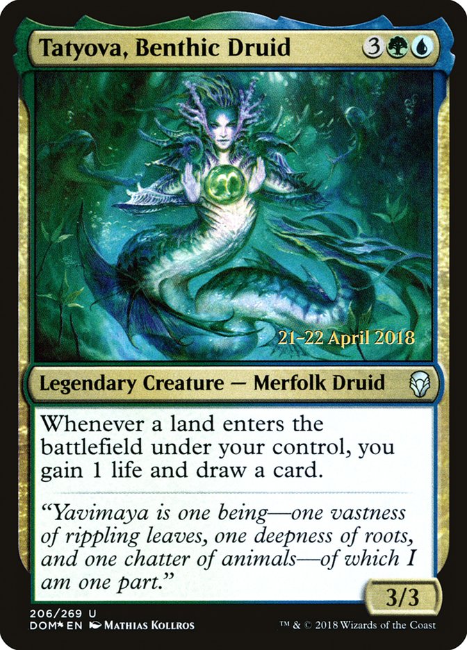 Tatyova, Benthic Druid  [Dominaria Prerelease Promos] | Nerdhalla Games