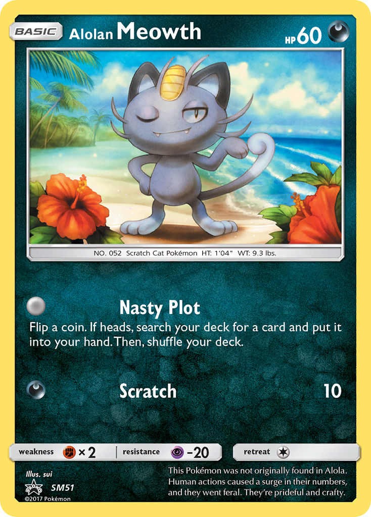 Alolan Meowth (SM51) [Sun & Moon: Black Star Promos] | Nerdhalla Games