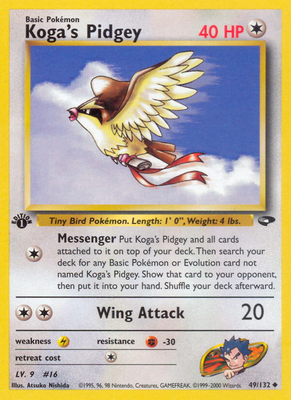 Koga's Pidgey (49/132) [Gym Challenge 1st Edition] | Nerdhalla Games