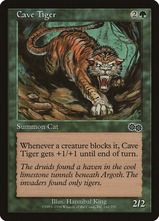 Cave Tiger [Urza's Saga] | Nerdhalla Games